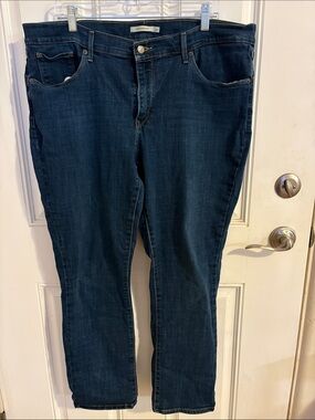 Levi Strauss Straight Leg Dark Indigo Jeans